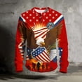 thumbnail image 6 of 4th of July Outfits for Men 250th Anniversary Usa Shirt Long Sleeve Henley Pullover American Flag Tops Button Up Muscle Shirt, 6 of 8