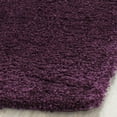 thumbnail image 4 of SAFAVIEH California Plush Solid Shag Area Rug, Purple, 4' x 4' Square - Modern Design, Purple, Non-Shedding & Easy Cleaning, Ultra Plush Thick Pile, Ideal for Living Room, Bedroom, 4 of 12