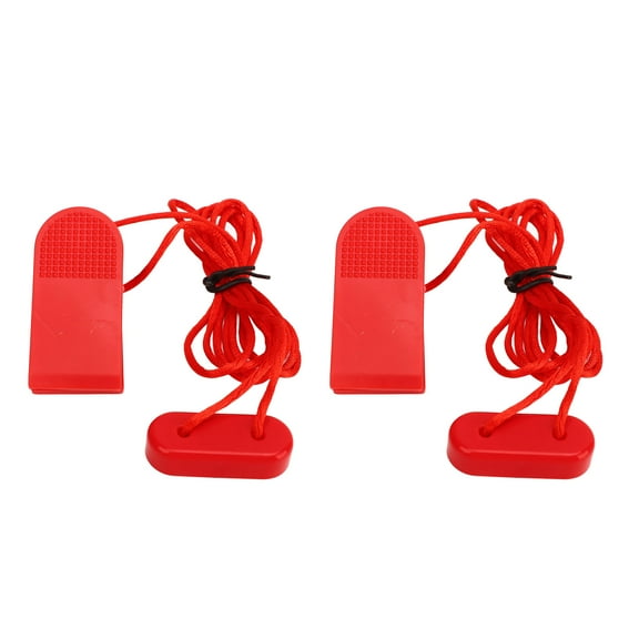 Falleo Clearance 2pcs Treadmill Universal Safety Key Treadmill Magnet Key Universal Replacement Treadmill Magnet Security Lock Red