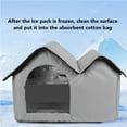 thumbnail image 4 of Casa de Enfriamiento de Gatos de Ejoyous, Bloqueo de aluminio de temperatura Interior Poldable Pet House de Enfriamiento Con PAQUETE DE HIELO PARA GATOS PERROS, 4 of 7