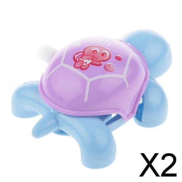 2X Mini Tortuga Juguete de Cuerda Hugo Colorida Plástico 2 piezas