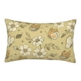 thumbnail image 3 of LNWH Rectangle Pillow Cover, Vintage Flowers Illustration Pattern Cushion Covers Pillowcase for Couch Bedroom Sofa, 16"x24", 3 of 8