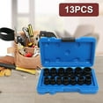 thumbnail image 1 of AMERTEER Extractor Socket Nut Broken Wire Extractor Impact Bolt Nut Remover Set Bolt Remover Tool Set for Removing Bolt Nut, 1 of 9