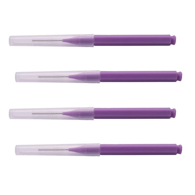 32 Unids / Set Hilo Dental Higiene Oral Hilo Dental Suave Cepillo Interdental Palillo de Dientes Saludable para Limpieza de Dientes Cuidado Oral PúRpura