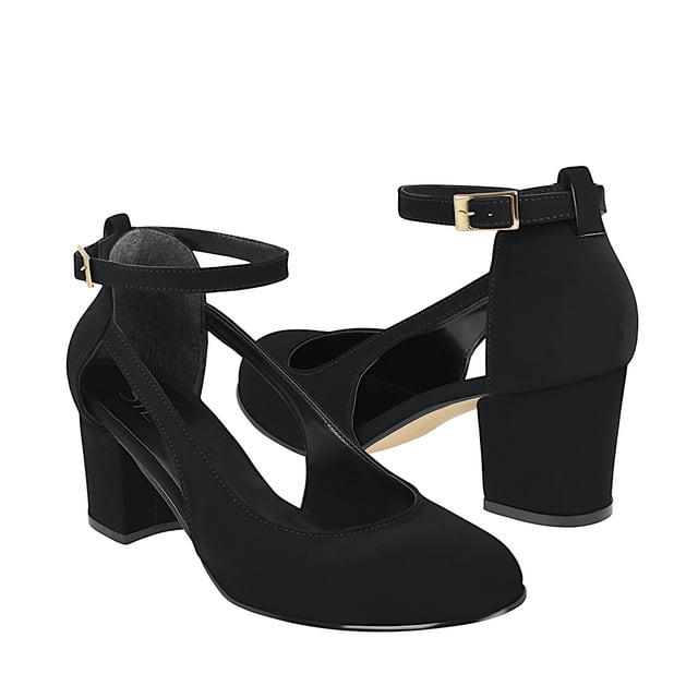 TACONES DAMA SIENA 4313 SUEDE NEGRO