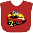 thumbnail image 3 of Inktastic Race Car 2nd Birthday Boys Baby Bib, 3 of 4