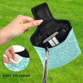thumbnail image 4 of Haosy Turquoise Bubbles Golf Mallet Putter Cover Strong Magnetic Leather Golf Club Headcover Closure, 4 of 7