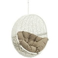 thumbnail image 3 of Modway Hide Outdoor Patio Swing Chair Without Stand in White Mocha, 3 of 3