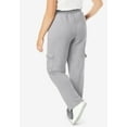 thumbnail image 2 of Woman Within Plus Size Better Fleece Cargo Sweatpant (Petite & Tall Available), 2 of 6