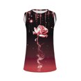 thumbnail image 4 of Snorda Débardeurs pour Femmes Grande Taille Mode Féminine Décontractée Été Imprimé Sans Manches Col Rond Haut Blouse Débardeur P-5TG, 4 of 5