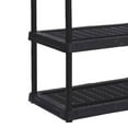 thumbnail image 3 of Contico 36 x 24 x 72 Inches 5 Tier Resin Outdoor and Garage Storage Shelf, Black, 3 of 5