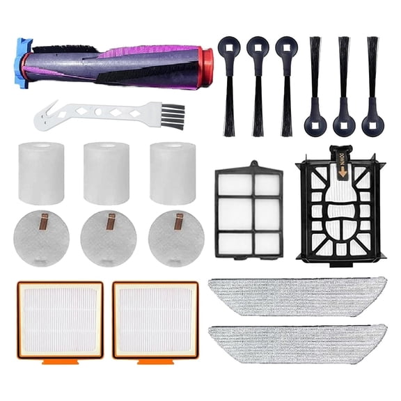 Replacement Parts for Shark AV2800ZE RV2820YE RV2820ZE AV2820S AV2820XEUS AV2820AE AV282BVEUS RV2800AE RV2800S RV2800XTUS RV2800AECA Vacuum Cleaner,Main Brush Side Brush Filters Foam Filter Mop Pads