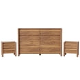 thumbnail image 4 of 3 Piece Furniture Bedroom Set，8-drawer Dresser And 2 Nightstands, Brown, 4 of 10