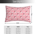 thumbnail image 2 of Salouo pink Scarf bear Pattern Pillow Cases,1PC Pillow Covers with Envelope Closure Decorative Pillow Case for Bed Couch,Pillows Not Included-20"x30", 2 of 6