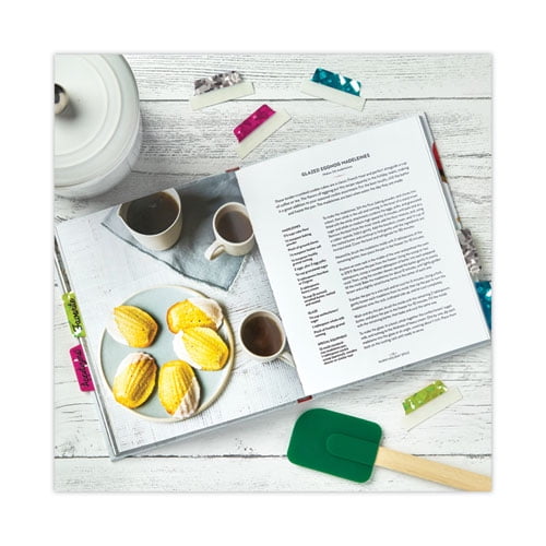 Ultra Tabs Luxe Collection Repositionable Tabs, 1/5-Cut, Assorted Jewel Prism Colors, 2.5