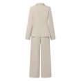 thumbnail image 6 of HAYIMI Womens Long Sleeve Summer Outfits Sets Lapel Jacket Wide Leg Pants Business Work Two Piece Solid Color Versatile Clothes Sets, 6 of 8