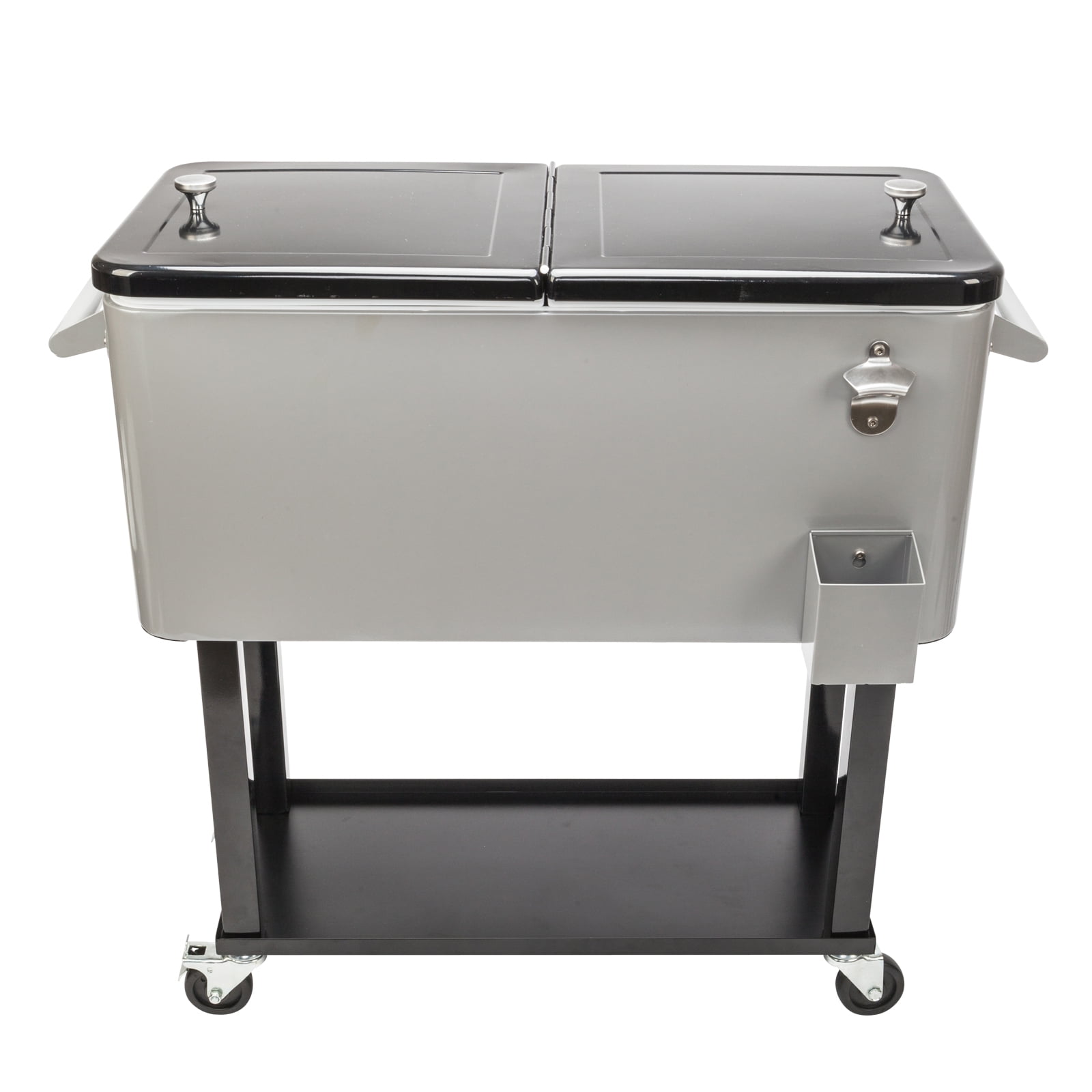 Details about   Outdoor 80QT Rolling Party Iron Spray Cooler Cart Ice Bee Chest Patio Warm Shelf 