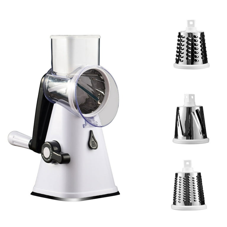 Rotary Cheese Grater -Manual Vegetable Slicer with Stainless Steel