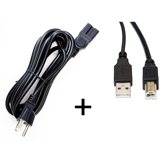 OMNIHIL Replacement (8FT) AC Cord + (8FT) 2.0 USB Cable for Pioneer DJM-S9 2-Channel DJ Mixer for Serato DJ