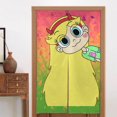 thumbnail image 1 of Cortina para puerta de Star Vs The Forces Of Evil, cortina opaca con estampado de patrón, cortina divisoria para habitación, tapiz para decoración del hogar, 34" de ancho x 56" de largo, 1 of 7