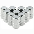 thumbnail image 5 of Silver tire valve stem covers tire nozzle cap hex design aluminum tire stem caps universal air dust valve caps for car truck motorcycle bike (10-Pack), 5 of 6