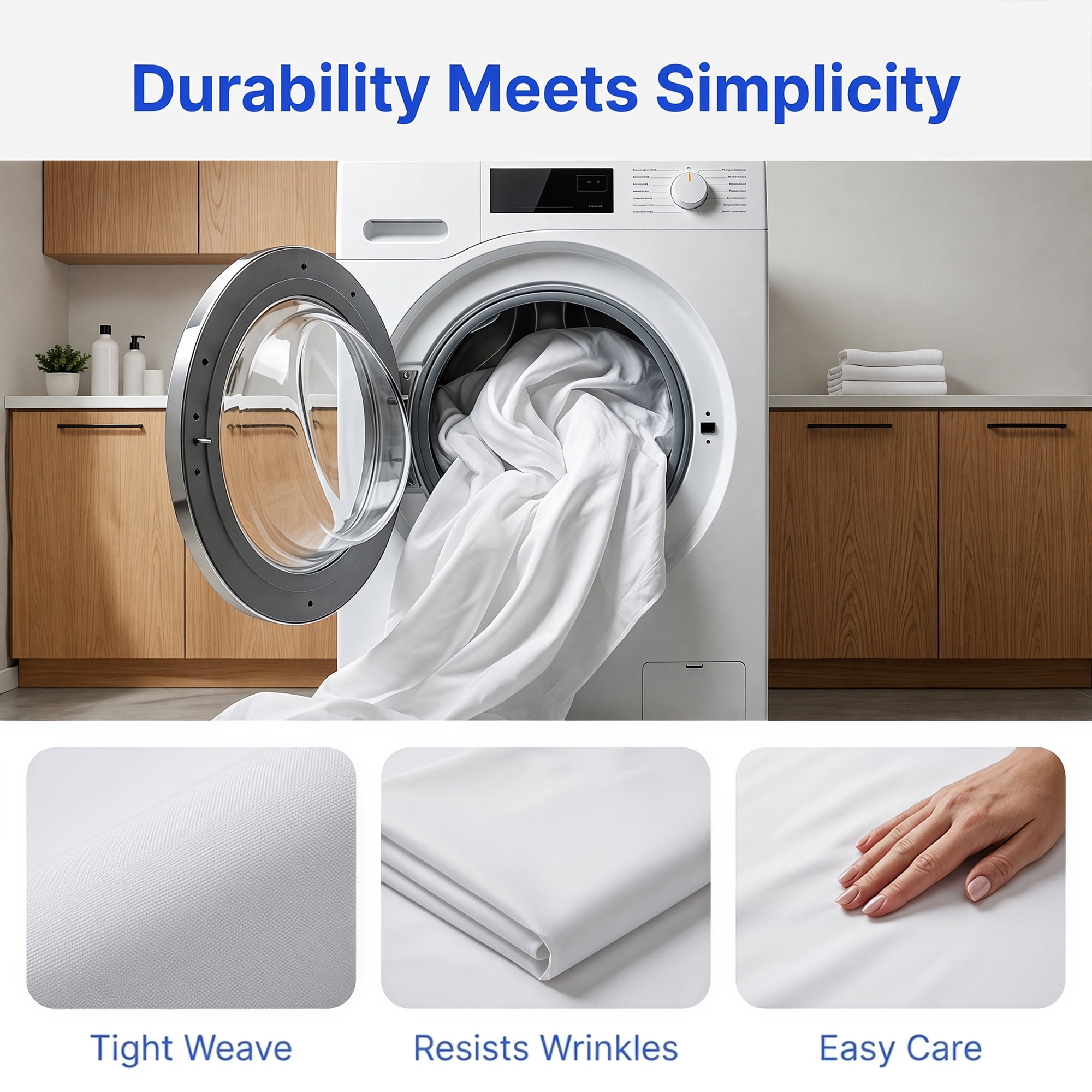 Unique Bargains Microfiber Bed Breathable Flat Sheet Bedding White 66"x96"