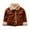Brown, variant on Boys Coat Boys Winter Coat Thick Warm Design All-Season Outerwear for Young Kids