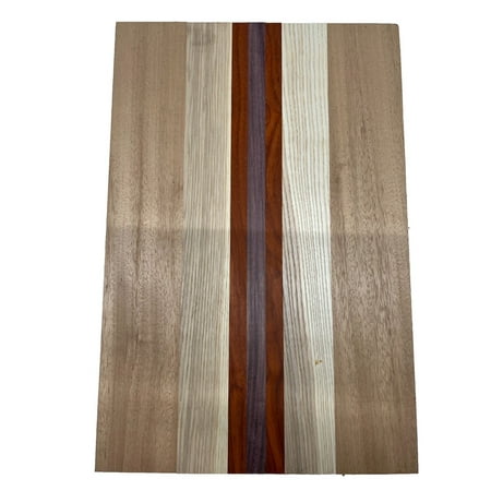 Multispecies Guitar Body Blank, 7 Piece Glued Solid Body 21" x 14" x 1-3/4"