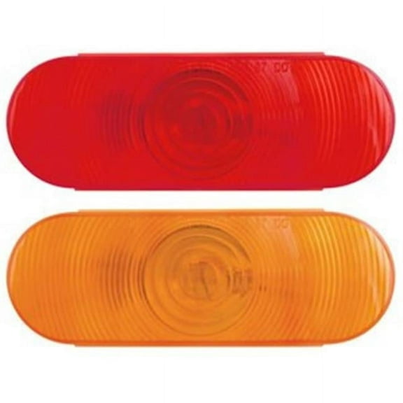 6 in. Oval Red Tail Light