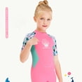 thumbnail image 4 of Vela de buceo 2.5mm Neopreno Durable Manga corta Corta Pantalones cortos Niños Trajes de buceo Draftsuit Surfing Cool Cuerpo Sensación HETSUITS PINK S sidaley OD003680-01, 4 of 7