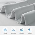 thumbnail image 2 of Cooling Comforter Queen, Cold Touch Fabric Absorbs Body Heat, Double-Sided Cool Design Soft Fluffy Cooling Blanket for Night Sweats Hot Sleeper (Blue, Queen(90"x90")), 2 of 5