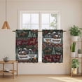 thumbnail image 2 of Western Boho Kitchen Curtains 54 Inch Length, Farmhouse Country Rustic Chic Wild Nature Cabin Deer Tiers Curtains for Bathroom Bedroom Cafe, Light Filtering Window Treatment Drapes 2 Panels 42"Wx54"L, 2 of 8
