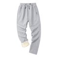 thumbnail image 4 of Jamicy Mens Winter Fashion 2024 Pants Men's Fleece Pants Winter Warm Joggers Pants Active Sherpa Lined Sweatpants, 4 of 5