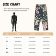 thumbnail image 4 of Lsque Vintage Floral Print Women's Pajama Pants, Lounge Pant - Comfortable Home Wear,Elastic Waistband, Stylish Design-Large, 4 of 9