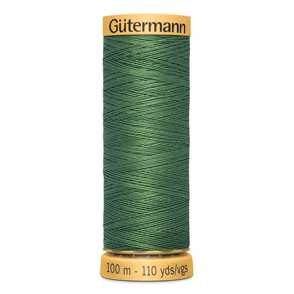 Gutermann 110 Yd Natural Cotton Thread-Medium Irish Green