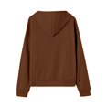 thumbnail image 6 of Inglocry Hoodies For Women Zip Up Oversized Y2K Jackets Lightweight Casual Athletic Fleece Plus Size Sweatshirts Fall Fashion 2025 Brown L, 6 of 6