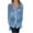 Sky Blue, variant on LYXSSBYX Plus Size Summer Casual Tunic Tops for Women Women's Lapel Irregular Front Short Back Long Printed Loose Sexy Long Sleeved Shirt