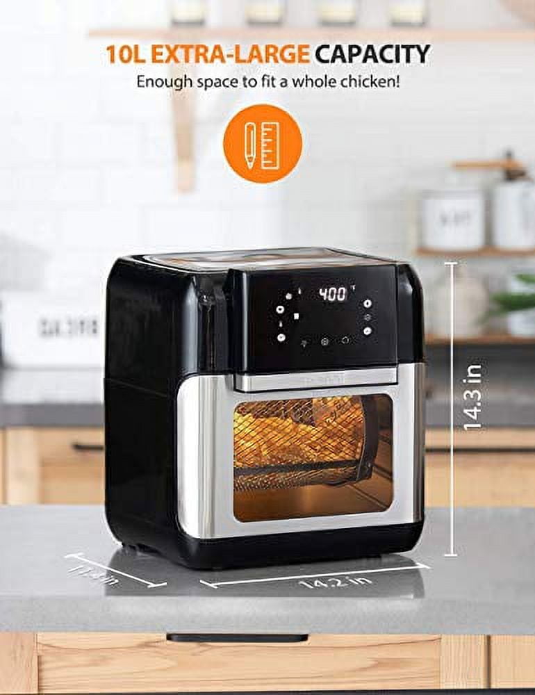 Innsky 10.6 Quart Air Fryer Oven with Rotisserie & Dehydrator, 【Patent &  Safety Certs】10-in-1 Air Fryers Toaster Oven Combo, Airfryer Countertop  Oven