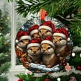 thumbnail image 2 of Otters 15 Christmas Ornament, Christmas Decoration Gift, Special Keepsake for Mother, Romantic Valentine Decoration, Seasonal Festival Keepsake, Keepsake 2025, 2 of 5