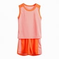 thumbnail image 3 of mgoYE Boys Tank Top Shirt and Active Mesh Short Set for Toddlers and Big Kids(Pink,3-4 Years), 3 of 6
