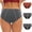 Orange, variant on Paiwinds 3-Pack Women‘s Menstrual Leak Proof Cotton Underwear - Mid Waist Comfort Briefs for Reliable & Breathable Period Care (S-5XL, 5 Colors)