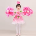 thumbnail image 3 of Disfraz de flor de durazno para niñas, vestido de princesa estilo loto para niñas, traje de flores de magnolia para danza inaugural nacional, 3 of 5