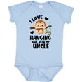 thumbnail image 3 of Inktastic Monkey I Love Hanging out with My Uncle Boys or Girls Baby Bodysuit, 3 of 5