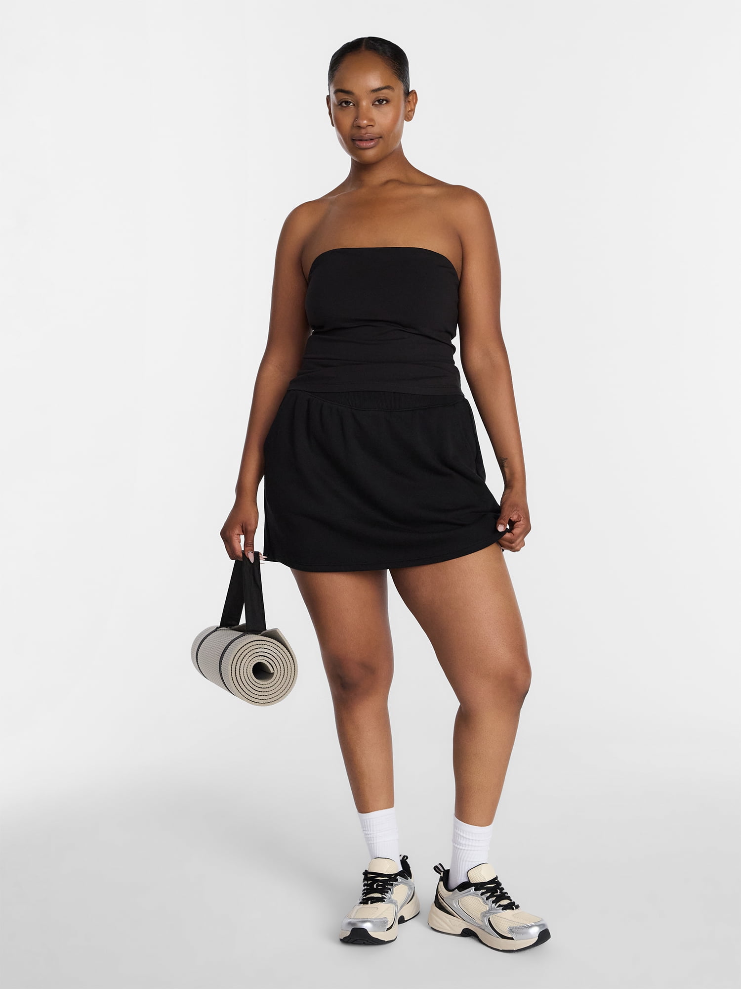 Athletic Works Women's and Women's Plus Fleece Skort, Size XS-4X
