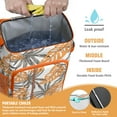 thumbnail image 3 of Botanical Leafy Soft Cooler Backpack - 20L, Multiple Pockets for Organized Storage, Leakproof Design, 3 of 6