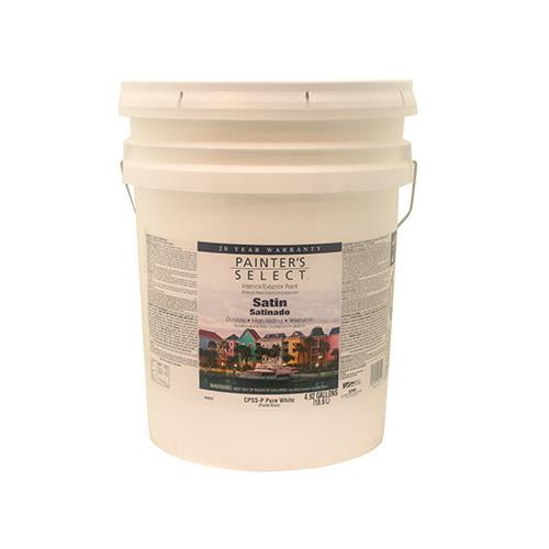 True Value Mfg CPSSP5G Acrylic Latex Paint, Interior/Exterior, Satin