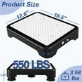 thumbnail image 3 of SOYO Heavy Duty Mobility One Step Stool, Indoor/Outdoor Non-Slip Step Platform Assistive Devices for Adults and Elderly, Portable Standing Supports for Cars, Bed, Door, Stair or Bathroom, Black-White, 3 of 7