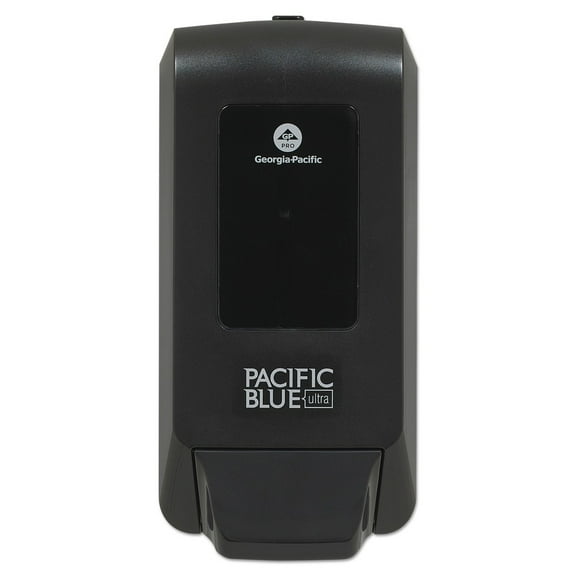 5.6 in. x 4.4 in. x 11.5 in. 1200 mL Pacific Blue Ultra Refill Soap/Sanitizer Dispenser - Black (1/Carton)
