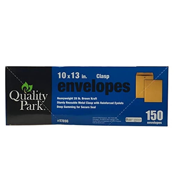 Quality Park Kraft Clasp Envelopes 10' X 13'