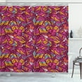 thumbnail image 1 of Ambesonne Feather Shower Curtain, Psychedelic Vibrant Colors, 69"Wx84"L, Multicolor, 1 of 3